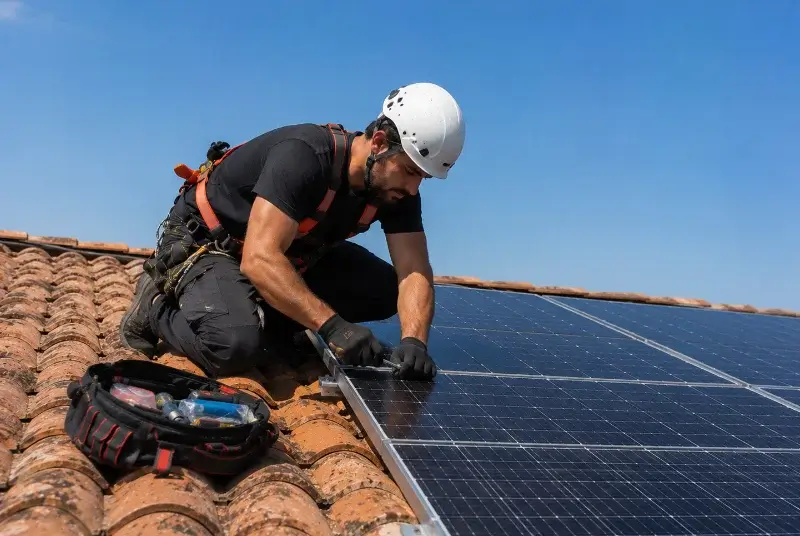 Maintenance et monitoring de panneaux solaires à Perrignier
